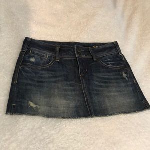 Express denim mini skirt